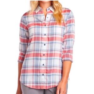 Kuhl Lexi Lightweight Long Sleeve Plaid Button Down Shirt. Chest 19" Length 25"
